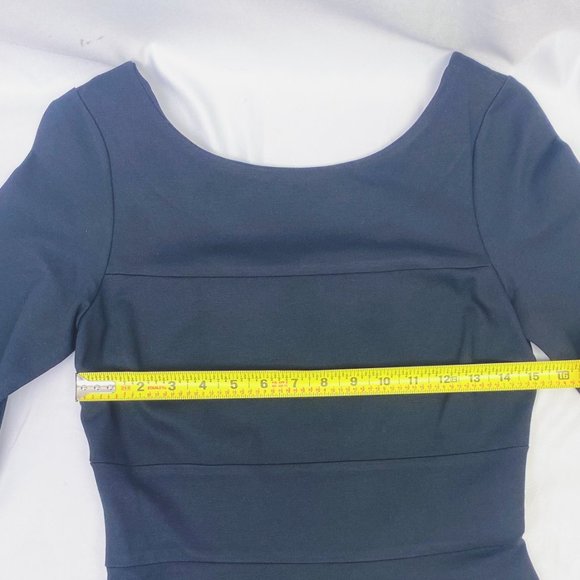 Banana Republic Dainty Little Black Dress Fit & Flare Flirty Midi Outfit - Picture 10 of 15